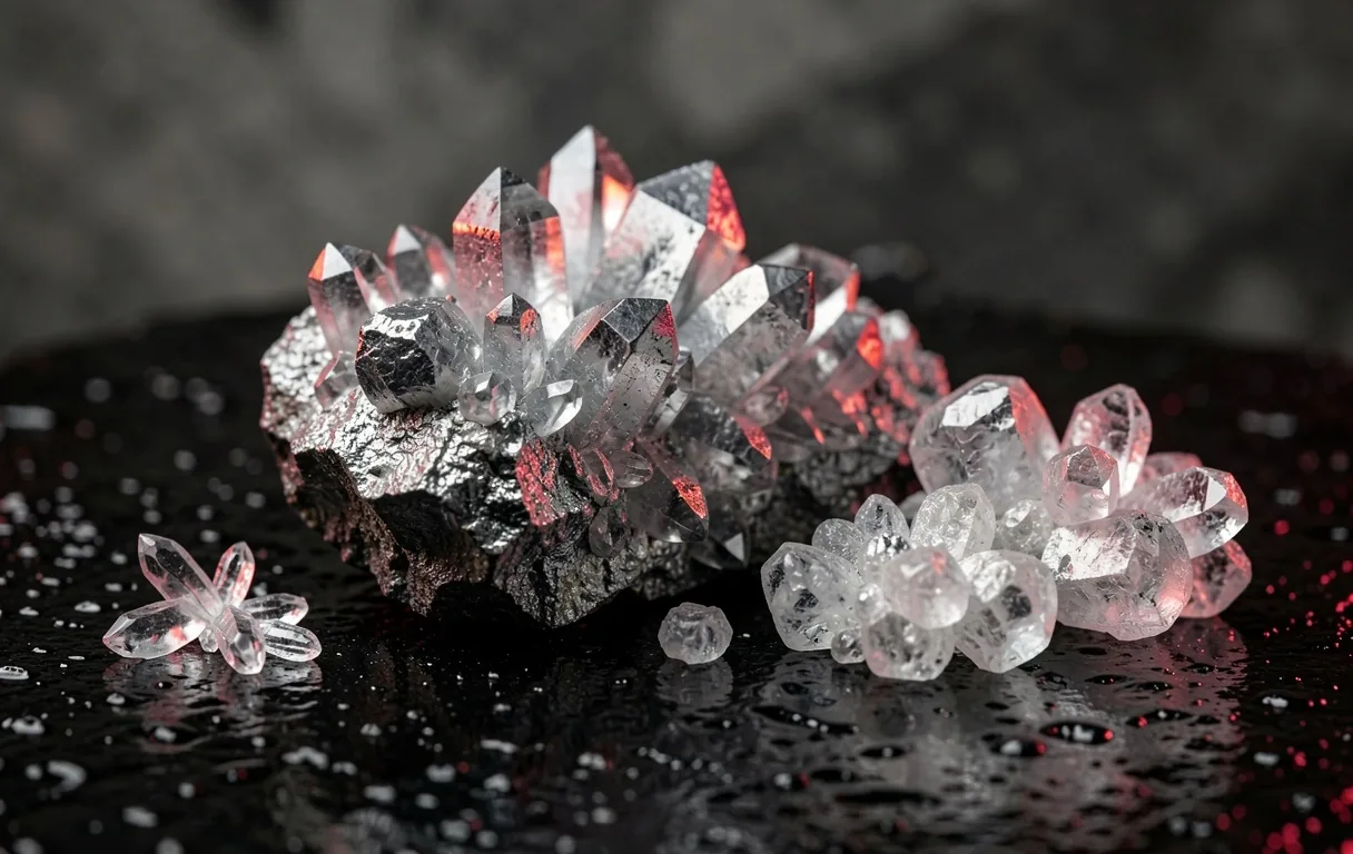 Crystalline mineral structures